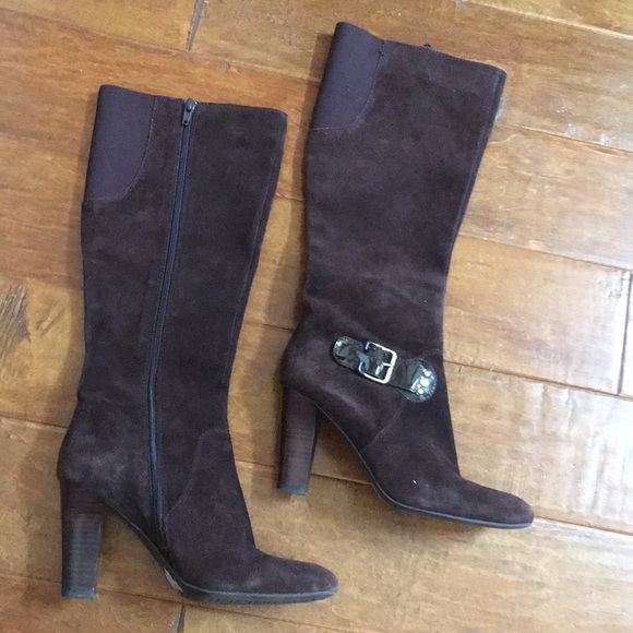 FRANCO SARTO 8 Suede Leather Boots - Picture 6 of 8